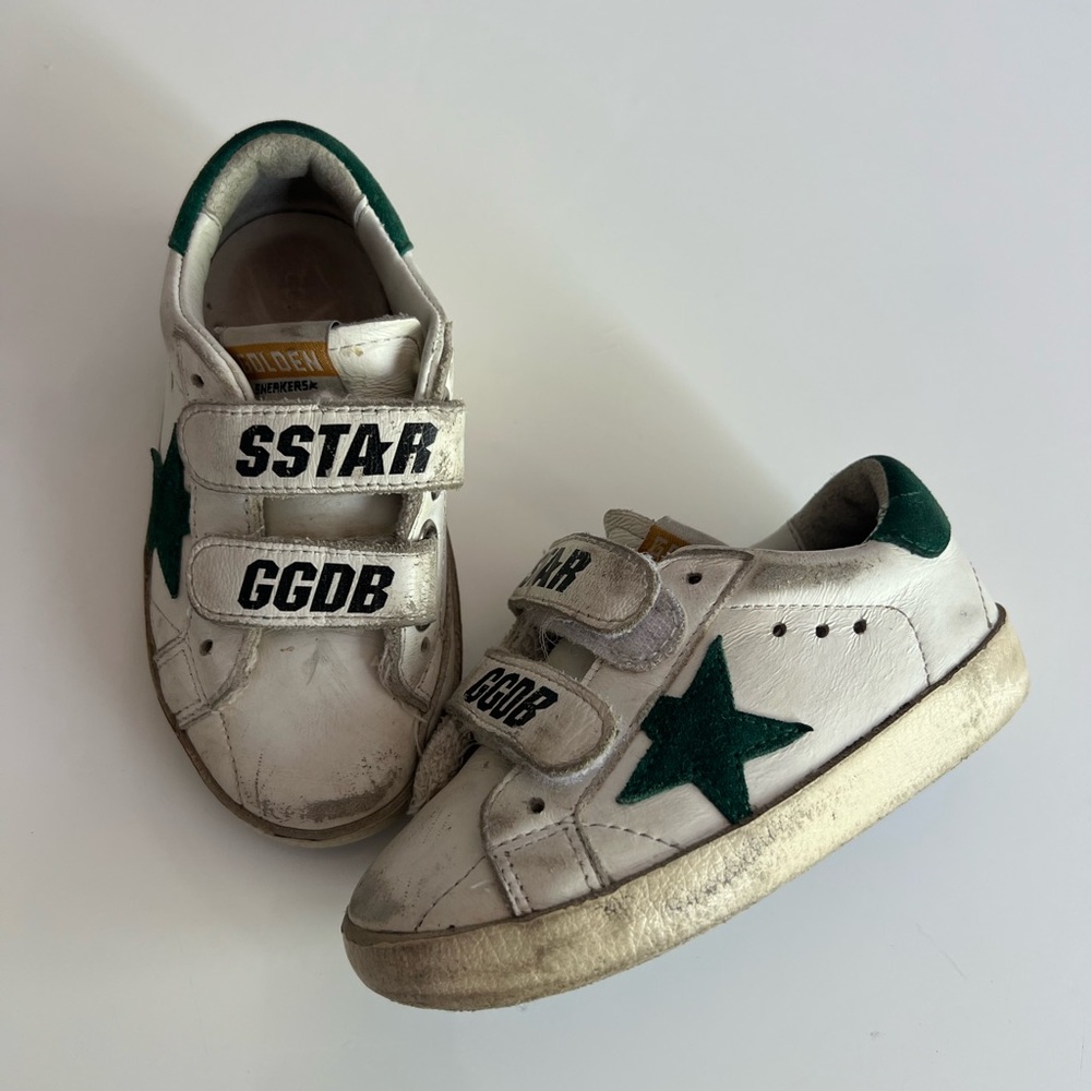 Golden Goose Kids Old School leather sneakers SIZE 22